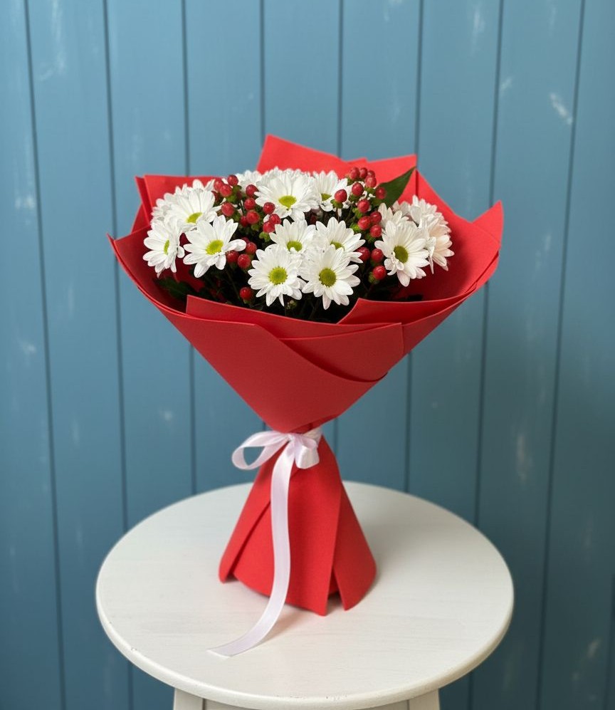 Букет цветов из: Хризантемы в Балковскую 