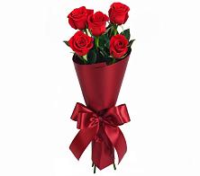 Букет 5 Красных роз Эдлесс Лав в Балковскую 