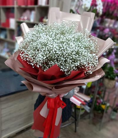 Букет цветов из: Гипсофила в Балковскую 