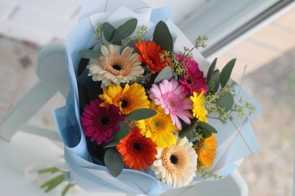 Букет цветов из: Герберы в Балковскую 