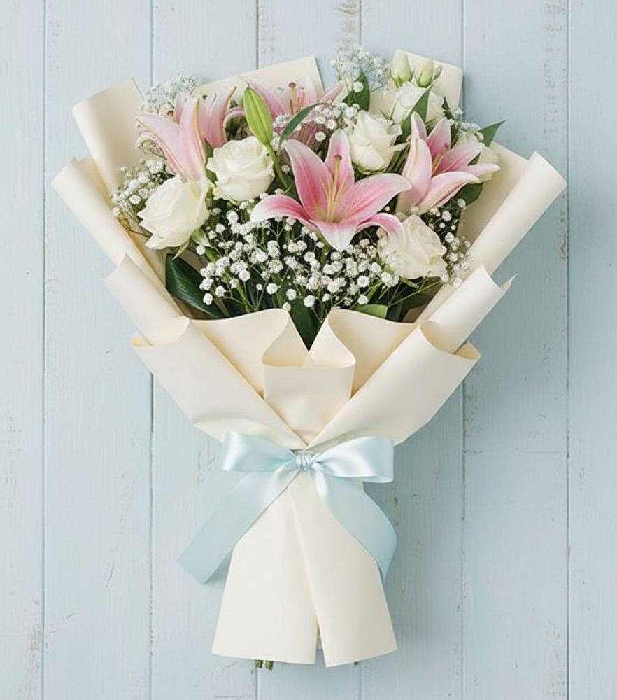 Букет цветов из: Лилии в Балковскую 