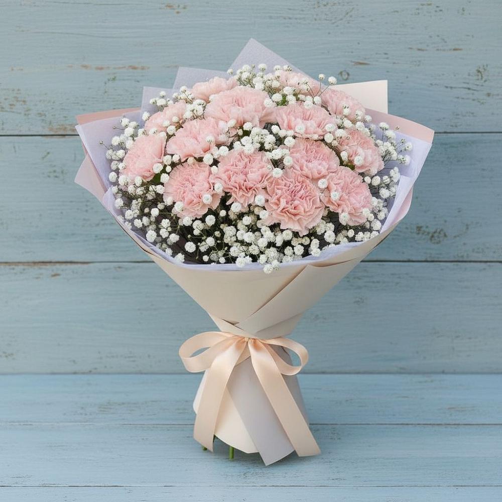 Букет цветов из: Гвоздики в Балковскую 