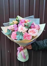 Букет цветов из:  Розы и Гвоздики #REPLACE_PRED# Балковскую 