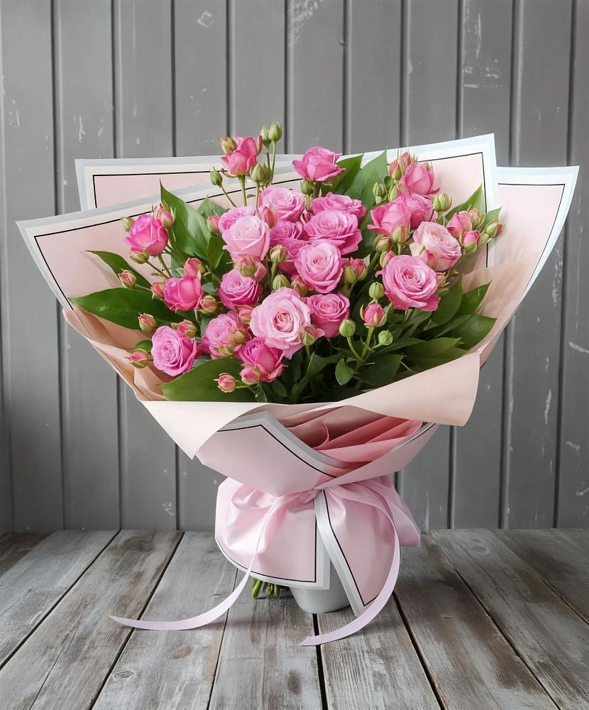 Букет Розовый кустик в Балковскую 