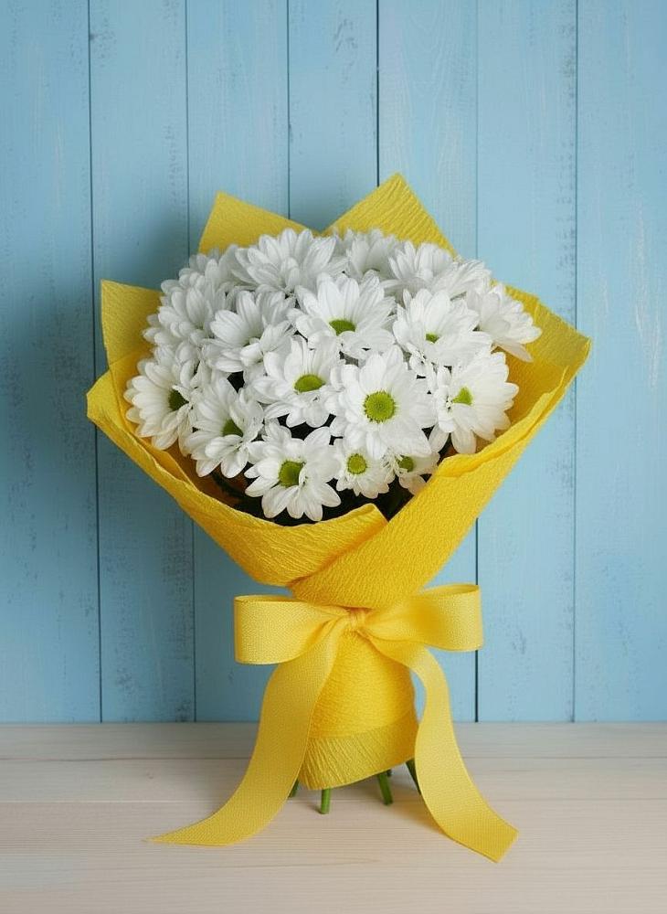 Букет цветов из: Хризантемы в Балковскую 