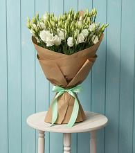 Букет цветов из:  Лизиантусы в Балковскую 