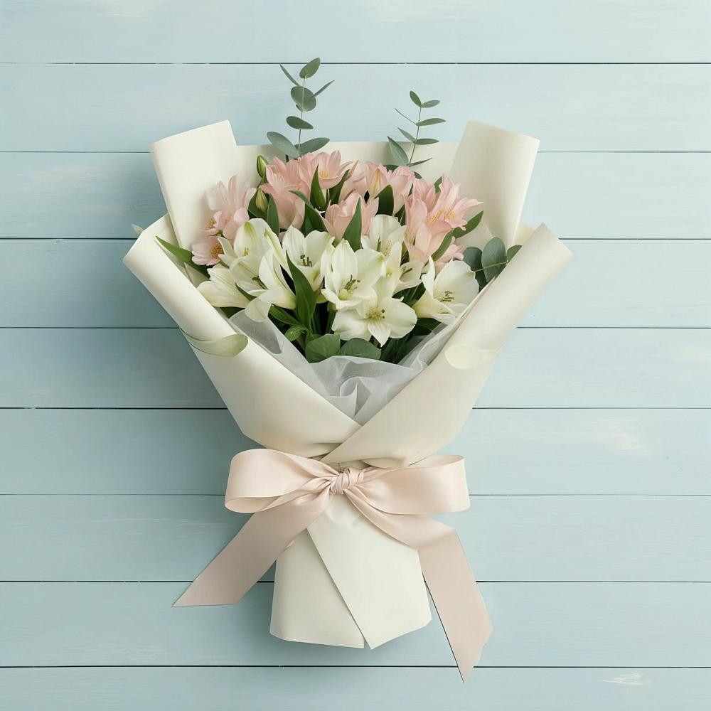 Букет цветов из: Альстромерии в Балковскую 