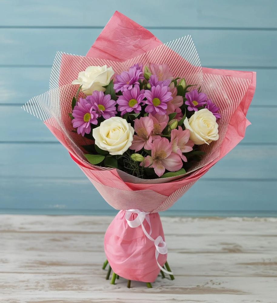 Букет цветов из: Герберы в Балковскую 