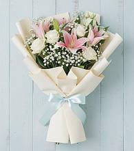 Букет цветов из:  Лилии в Балковскую 