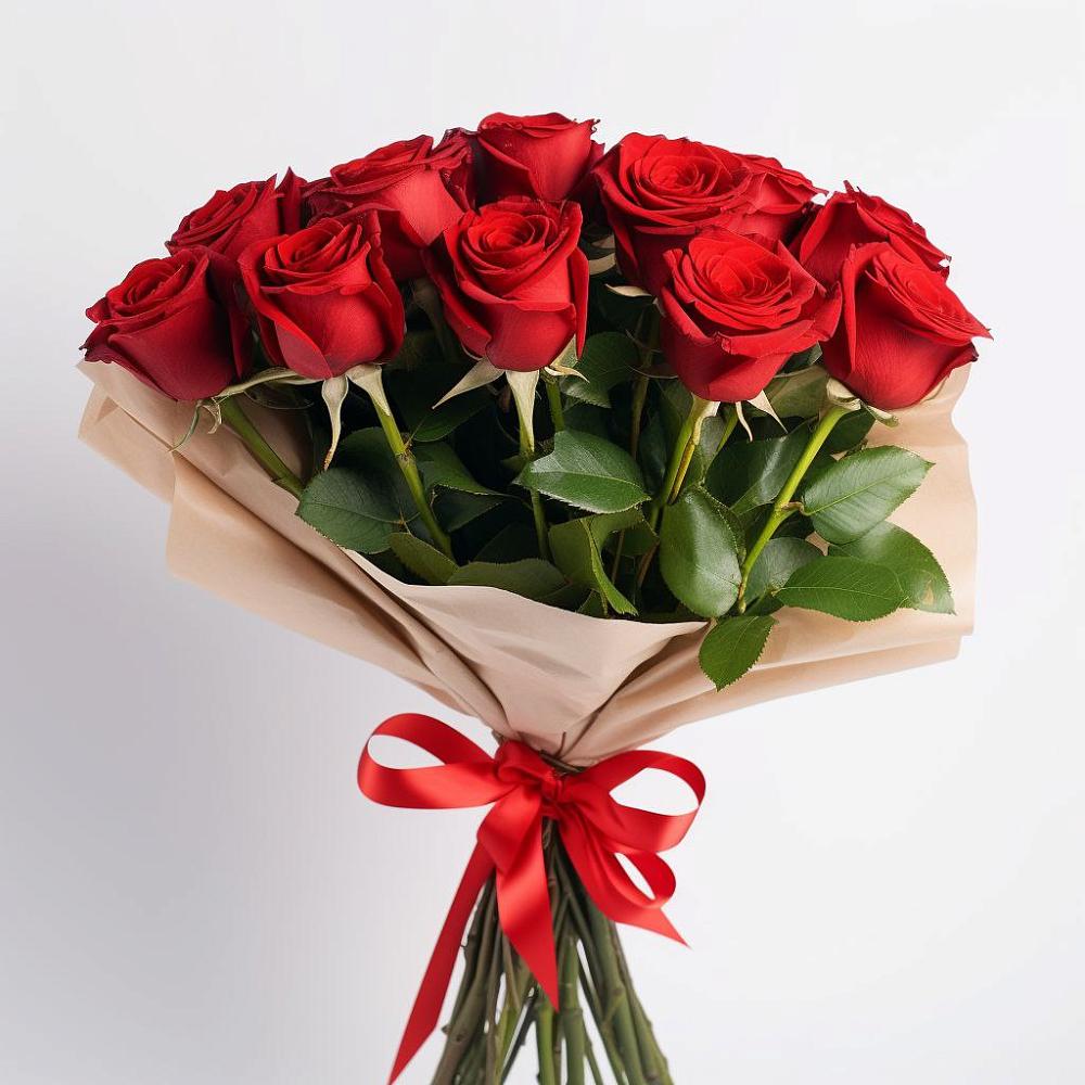 Букет 11 Красных роз Эдлесс Лав в Балковскую 