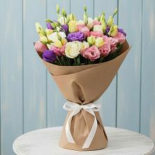 Букет цветов из:  Лизиантусы в Балковскую 